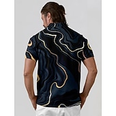 billiga Herrgolfkläder-Herr Vandringspolotröja Svart Kortärmad Överdelar Golfkläder Kläder Outfits Bär kläder