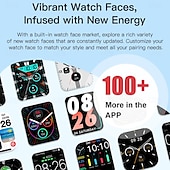 Χαμηλού Κόστους Smartwatch-696 P106 Εξυπνο ρολόι 2.06 inch Έξυπνο ρολόι Bluetooth Βηματόμετρο Υπενθύμιση Κλήσης Παρακολούθηση Ύπνου Συμβατό με Android iOS Γυναικεία Άντρες Κλήσεις Hands-Free Υπενθύμιση Μηνύματος IP 67
