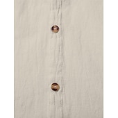 economico Vacanza-Per uomo Camicia Camicia estiva Abbigliamento mare Camicia con bottoni Liscio Da mare Curise Nero Bianco Blu Cachi Senza maniche Con cappuccio Estate Primavera Abbigliamento