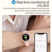お買い得  スマートブレスレット-696 TK28 スマートウォッチ 1.27 インチ スマートブレスレット ブルートゥース ECG + PPG 歩数計 着信通知 と互換性があります Android iOS 女性 ハンドフリーコール メッセージ受信通知 IP 67 41mmの時計ケース