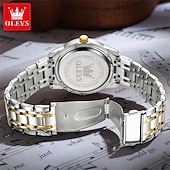 levne Quartz hodinky-OLEVS Muži Křemenný Módní Obchodní Wristwatch Svítící Kalendář Datum týden VODĚODOLNÝ Ocel Hodinky