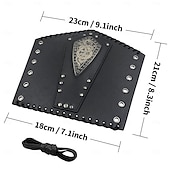 ieftine armură-Punk și gotic Medieval Renascentist Costum Cosplay Arme si Armuri Brățară Războinic Fecioara scutului Bărbați Viching Carnaval Mascaradă Scenă Târgul Renașterii LARP Adulți Brățări 1 bretele pentru