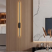 cheap Indoor Wall Lights-LED Indoor Wall Lights Warm White Modern Minimalist Linear Metal Sconce for Living Room Bedroom 110-240V 80cm Single Head Long Tube