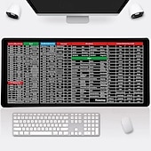 cheap Home Supplies-Anti-Slip Keyboard Pad, Quick Key Super Large Keyboard Anti Slip Pads, Keyboard Anti Slip Pads, Shortcuts Mouse Pad Large Water-Proof with Office Software Shortcuts Pattern