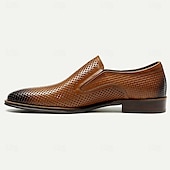 preiswerte Loafer aus hochwertigem Leder-Beige Loafer aus perforiertem Leder für Herren, Slipper aus hochwertigem Rindsleder – atmungsaktives und stilvolles Schuhwerk für formelle und legere Anlässe