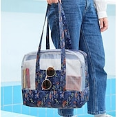 abordables organizador de baño-Neceser impermeable para playa, natación, gimnasio, separación húmeda/seca, bolsa de ropa para baño y ducha para almacenamiento seco y húmedo