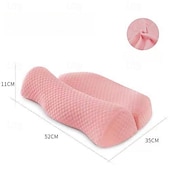 baratos Acessórios de cama-Travesseiro cervical para alívio da dor no pescoço, travesseiros de espuma viscoelástica inodoros com design oco, suporte de contorno para travessas laterais traseiras