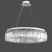 cheap Chandeliers-Chandelier LED 50/80cm Crystal Ceiling Light Circle Design Unique Design Flush Mount Lights Stainless Steel LED Nordic Style 110-240V