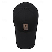 preiswerte Baseballkappe für Herren-Herren Cap Basecap Sonnenhut Kappe Schwarz Rote Polyester Modisch Brautkleider schlicht Strasse Täglich Buchstabe Einstellbar Sonnenschutz Atmungsaktiv