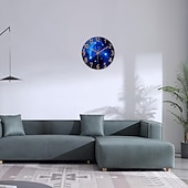 baratos Até 30 $-relógio de parede moderno operado por bateria, sem ticking, para quarto, sala de estar, escritório