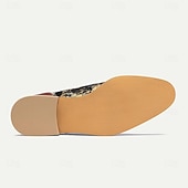 economico Scarpe Eleganti Elementari-Per uomo Oxford Stampa scarpe Di pelle Pelle Traspirante Comodo Antiscivolo Con lacci intrecciali Marrone Autunno Inverno