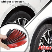 economico Decorazione e protezione carrozzeria-Set da 4 pezzi di protezioni passaruota in PVC opaco: protezione da graffi e urti per la protezione anteriore