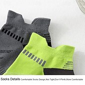 halpa miesten sukat-Miesten 5 Parit Monipakkaus Sukat Juoksusukat Vapaa-ajan sukat Musta Valkoinen Väri Väripalikka Urheilu ja ulkoilu Päivittäin Loma Perus Ohut Kesä Kevät Muoti Vapaa-aika