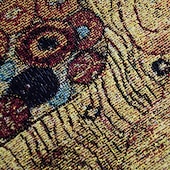 olcso Jacquard szőtt kárpitok-jacquard szőtt gobelin gobelin aubusson fali függöny klimt a szerető szövőszék pamut szövés nappali hálószoba dekoráció (bot és bojt nélkül)
