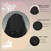 お買い得  ポニーテール-黒人女性用ポニーテールエクステンション、深いカールのドローストリングポニーテール、20インチのアフロのキンキーカーリークリップインポニーテール、ジェリーカーリー合成ソフトふわふわポニーテール、毎日の使用に最適