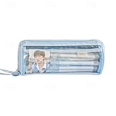 cheap Pencil Cases &amp; Holders-New Transparent Pen Bag Creative Simple Multi-functional Primary and Secondary School Students Stationery Pencil Case Large Capacity Pencil Case