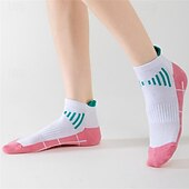 お買い得  メンズソックス-男性用 5ペア マルチパック ソックス ランニングソックス カジュアルソックス ブラック ホワイト カラー カラーブロック スポーツ 日常 バケーション ベーシック 薄手生地 夏 春 ファッション カジュアル