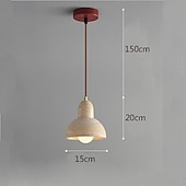 Χαμηλού Κόστους Κρεμαστό φώτα-led κρεμαστό φως ζεστό λευκό 1-ελαφρύ 5w μικρή διακόσμηση σπιτιού πέτρινη οροφή κρεμαστό φωτιστικό θόλου φωτισμός wabi-sabi e26/e27 αγροικία ρουστίκ πολυέλαιος σπιτιού 110-240v