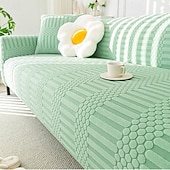 economico Copridivano-fodera per divano elastica in velluto jacquard copertura universale all-inclusive quattro stagioni pigro cuscino per divano anti-graffio in un unico pezzo estensibile e resistente facile da installare