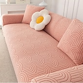 economico Copridivano-fodera per divano elastica in velluto jacquard copertura universale all-inclusive quattro stagioni pigro cuscino per divano anti-graffio in un unico pezzo estensibile durevole facile da installare e
