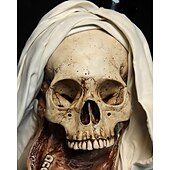 voordelige Halloween Hangende en Tafelversieringen-Transfiguratio Mortis standbeeld, tijd zandloper hars sculpturen ornamenten abstracte collectible beeldjes voor thuiskantoor boekenplank desktop decor