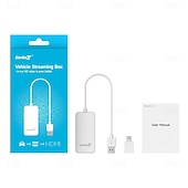 お買い得  カープレイアダプター-Carlinkit HD2CP-OVA-WH 3.5 インチ ワイヤレスCarplay プラグアンドプレイ のために