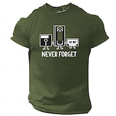 Men's Retro Funny T Shirt Short Sleeve T shirt 3D Print Crew Neck Shirt Vintage Cool Party Holiday Blue Red Green Summer Spring Clothing Apparel S M L XL XXL XXXL