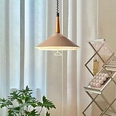 cheap Island Lights-LED Pendant Light 3-Color Light Source 40cm 1-Light Nordic Liftable Restaurant Dining Table Hanging Light Internet Celebrity Telescopic Bar Ceiling Lighting Adjustable Modern Minimalist Chandelier 110-240V