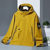 voordelige Fleece &amp; 3-in-1 Jassen-Voor heren Softshell jas Wandeljack Regenjack Buitenshuis Winddicht Lichtgewicht Waterbestendig Windjack Reizen Zwart Wit Geel Leger Groen