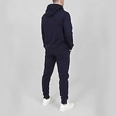 cheap Tracksuits-Men&#039;s Tracksuit Jogging Suit 2 Piece Full Zip Casual Fall Long Sleeve Breathable Soft Fitness Gym Workout Running Sportswear Activewear Color Block Dark Grey Black White