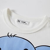 billige T -skjorter og skjorter-Barn 3D Grafisk Elefant T-skjorte Kortermet Sommer Mote Grunnleggende Barn 4-8 år Crew-hals utendørs Avslappet Daglig Normal