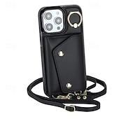 tanie Etui do iPhone&#039;ów-telefon Kılıf Na iPhone&#039;a 16 iPhone&#039;a 15 Pro MaxPlus iPhone 14 13 12 11 Pro Max Plus Mini Etui na karty portfela Z podpórką Uchwyt pierścieniowy Zamek Retro TPU Metal Skóra PU