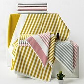 abordables Ensembles de serviettes-Serviette à main absorbante 35x35cm, serviette de visage en coton doux teint en fil, serviette pour enfants à séchage super rapide