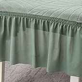 baratos Capa de cadeira-conjunto de capas de cadeira ajustáveis resistentes à água sala de jantar elástica jacquard elastano capa de assento removível capa de cadeiras de encosto alto
