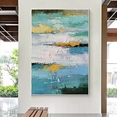 billiga Abstrakta målningar-oljemålning handgjorda handmålade väggkonst abstrakt canvas målning heminredning dekor sträckt ram redo att hänga