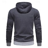 cheap Basic Hoodies-Men&#039;s Hoodie Full Zip Hoodie Wine Hooded Color Block Patchwork Sports &amp; Outdoor Daily Holiday Polyester Streetwear Basic Casual Spring &amp;  Fall Clothing Apparel Hoodies Sweatshirts  Long Sleeve