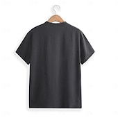 cheap Casual Henley Tee-Men&#039;s Henley Shirt Tee Top Plain V Neck Street Vacation Short Sleeves Clothing Apparel Fashion Designer Basic