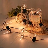 economico Striscie luci ad energia solare-stringa di lampadine solari impermeabili per esterni natale g50 lampadina luce matrimonio giardino fata luce festa di natale vacanza campeggio esterno balcone decorazione del paesaggio