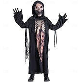 levne Duchové a Sklizňové-Duch Smrtka předvečer Všech svatých Cosplay kostým Kostým na Večírek Maškarní Úbory Strašidelný kostým Dětské Chlapecké Dívčí Karneval Plesová maškaráda Mardi Gras Výkon Párty předvečer Všech svatých