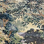 billige Jacquard vevde gobeliner-jacquard vevd billedvev gobelin aubusson veggkunst hengende stor billedvev reproduksjon vevstol bomullsvev kongelig hageblomster belgisk billedvev (uten dusker og stang)