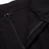 cheap Holiday-Men&#039;s Trousers Summer Pants Beach Pants Drawstring Pleats Straight Leg Plain Comfort Breathable Wedding Casual Daily Fashion Classic Style Black White