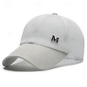 お買い得  メンズ ベースボールキャップ-男性用 ベースボールキャップ 日よけ帽 トラッカーハット ブラック ネイビーブルー ポリエステル メッシュ ファッション カジュアル ストリート 日常 平織り 調整可能 サンスクリーン 高通気性