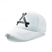 billige Baseballcaps for menn-Herre Snapback lue Baseballcaps Solhatt Trucker Hat Nettinghette Svart Hvit Bomull Netting Mesh tilbake Mote Fritid Gate Daglig Grafisk Justerbare Solkrem Pustende