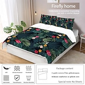 economico Set copripiumino-copripiumino con piante tropicali - include copripiumino e federe - design botanico lussureggiante e vivace - tessuto morbido e confortevole - perfetto per aggiungere un tocco rinfrescante all&#039;arredamento della tua camera da letto