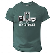  Men's Retro Funny T Shirt Short Sleeve T shirt 3D Print Crew Neck Shirt Vintage Cool Party Holiday Blue Red Green Summer Spring Clothing Apparel S M L XL XXL XXXL