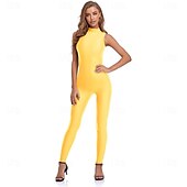 olcso Matt-Zentai öltöny Szerepjáték Jelmezek Bőrruházat Nindzsa Farsangi jelmez Overall Királyok napja Női Akrobatatrikó Szexi jelmez Tömör szín Spandex Lycra Ruha mert Mindszentek napja Farsang Álarcos