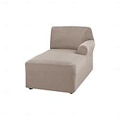 baratos Cobertura de Sofa-capa de chaise lounge capas de cadeira elásticas de luxo para sala de estar capa de chaise lounge com braço duplo capa de chaise lounge para quarto chaise tecido jacquard macio lavável à máquina