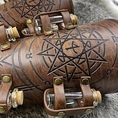 levne brnění-Retro Středověké Renesanční Náramek Pásek na ruku Ranger Shieldmaiden Lukostřelba Pánské Dámské Viking předvečer Všech svatých Karneval Plesová maškaráda LARP Dospělé Kolluk Celý rok