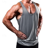 abordables t-shirts et débardeurs actifs pour hommes-Homme Débardeur de course Débardeur pour Exercice Sans Manches Maillot Athleisure Eté Respirable Doux Transpirer Anti-transpiration Aptitude Exercice Physique Fonctionnement Tenue de sport Tenues de