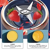 Недорогие Кухонные приборы-Портативная чашка для сока, ручной электрический мини-миксер для молочного коктейля, соковыжималка, машина для приготовления смузи с портативной чашкой-блендером